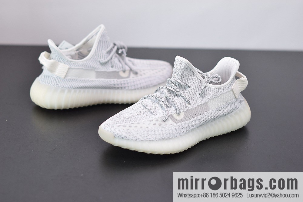 Yeezy Boost 350V2 white gypsy STATIC coconut sports running shoes, official item number: EF2367
