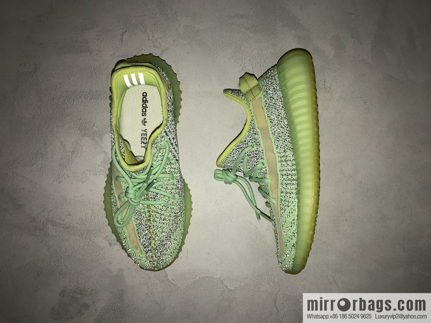 Coconut 350 V2 A version, black and green gypsy sneakers