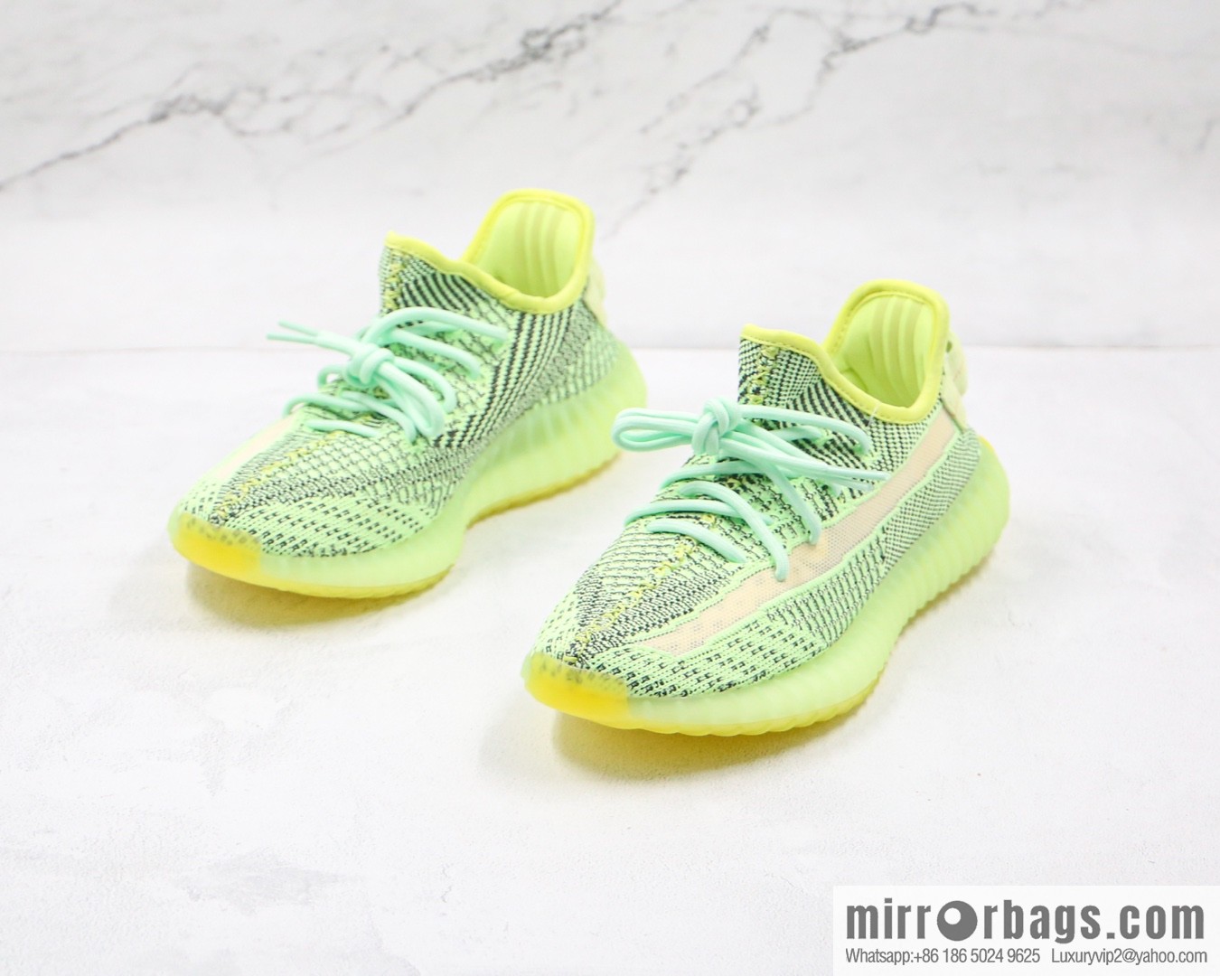 Coconut 350 V2 A version, black and green gypsy sneakers