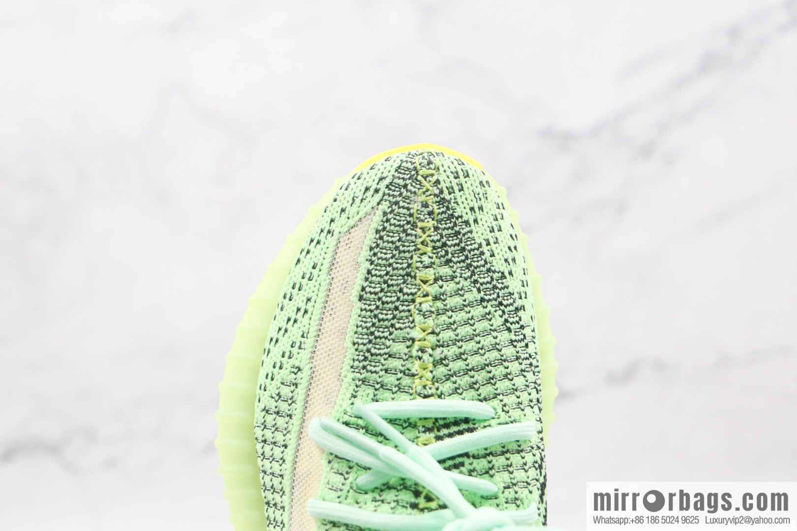 Coconut 350 V2 A version, black and green gypsy sneakers