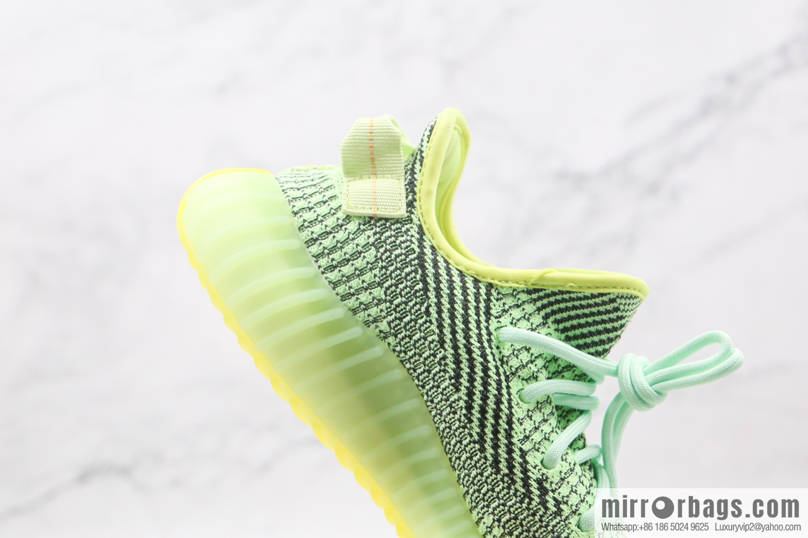 Coconut 350 V2 A version, black and green gypsy sneakers