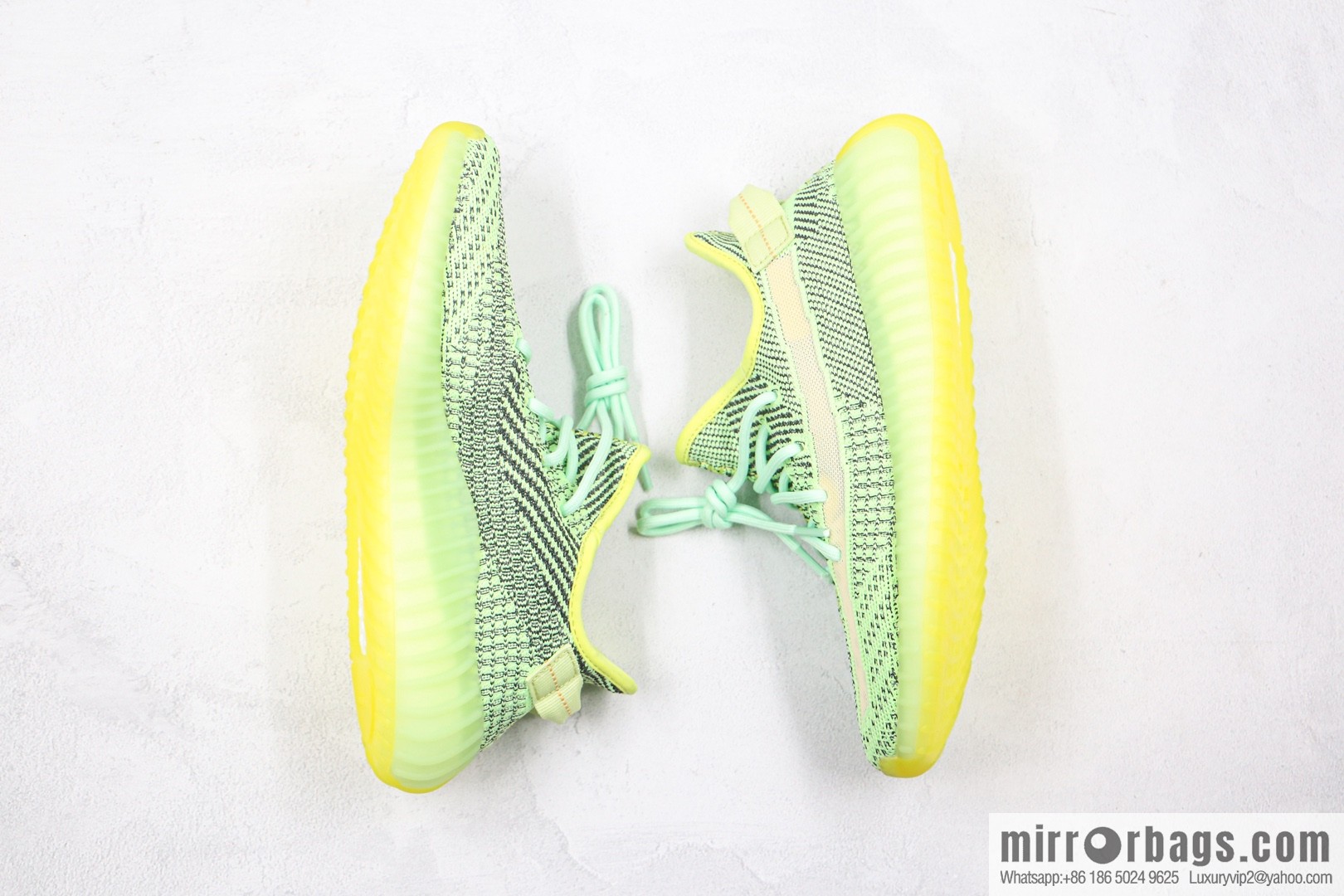 Coconut 350 V2 A version, black and green gypsy sneakers