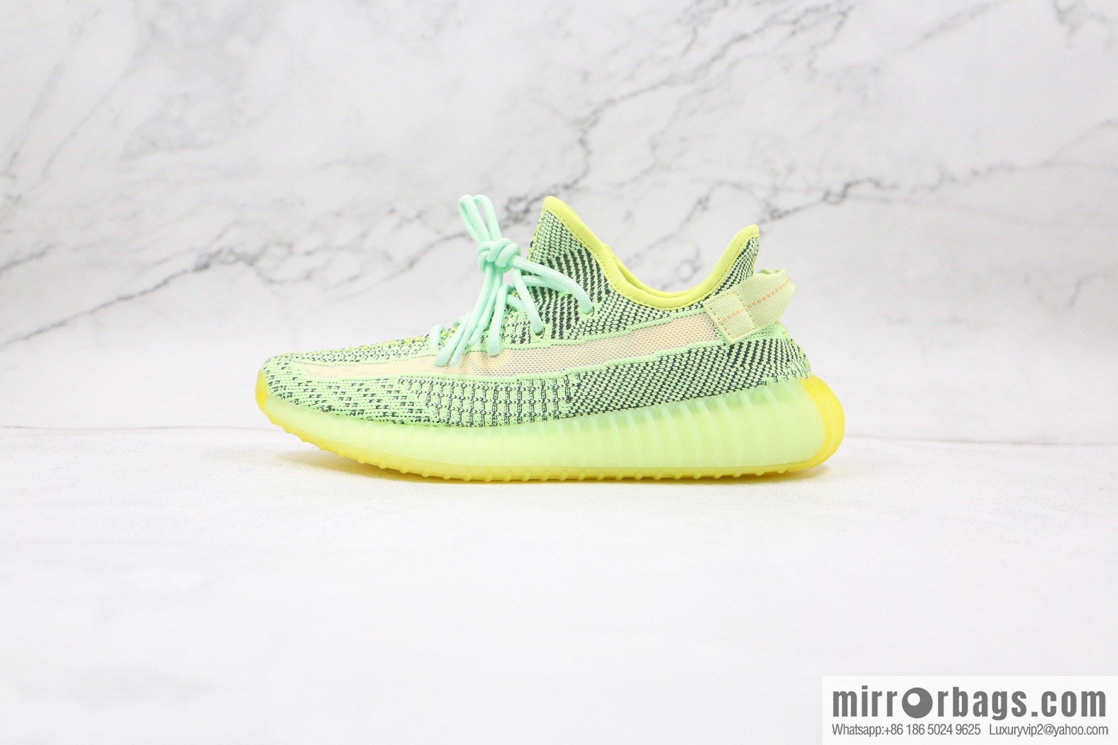 Coconut 350 V2 A version, black and green gypsy sneakers