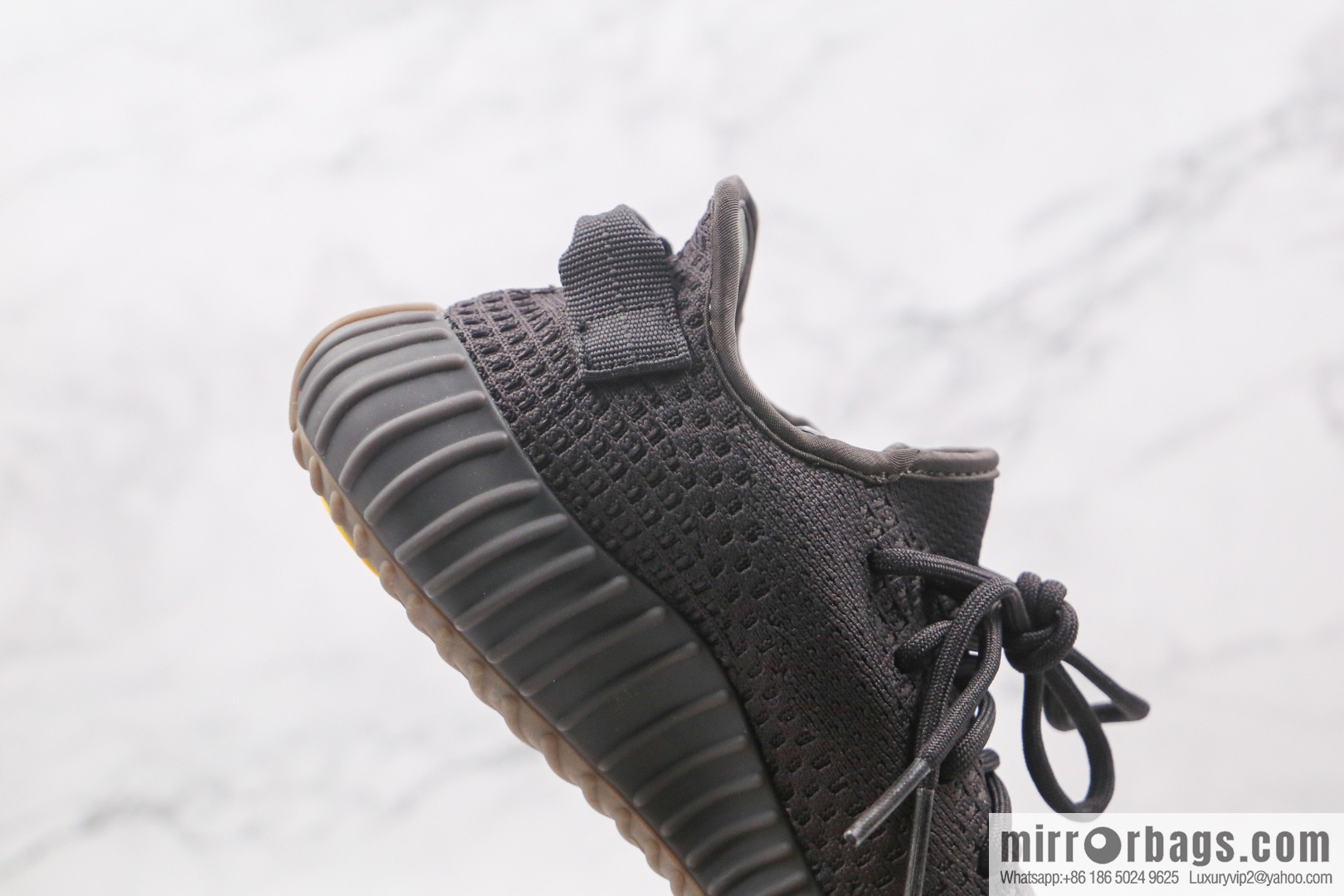Coconut 350 V2 A version, black raw rubber side through gypsy sneakers