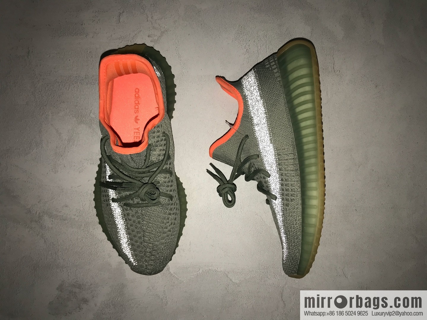 Coconut 350 V2 A version, cantaloupe gypsy sneakers