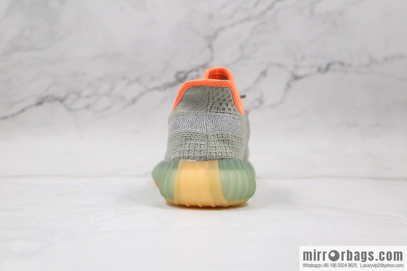 Coconut 350 V2 A version, cantaloupe gypsy sneakers
