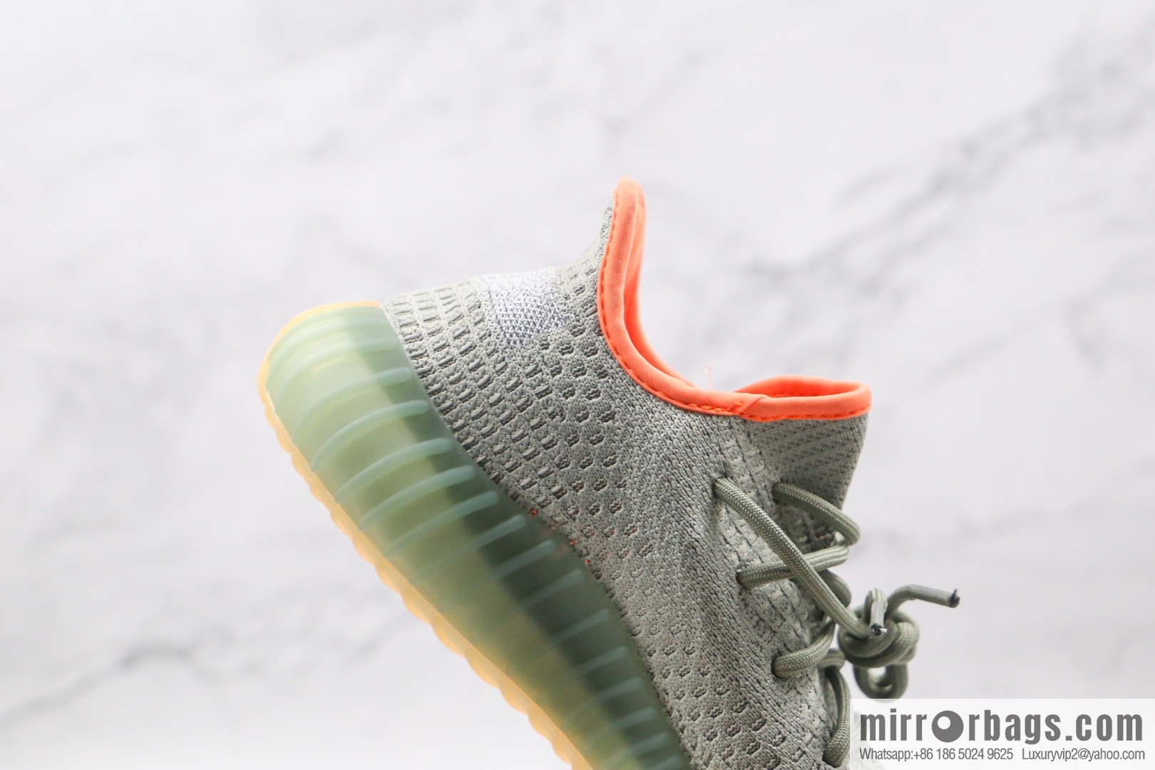 Coconut 350 V2 A version, cantaloupe gypsy sneakers