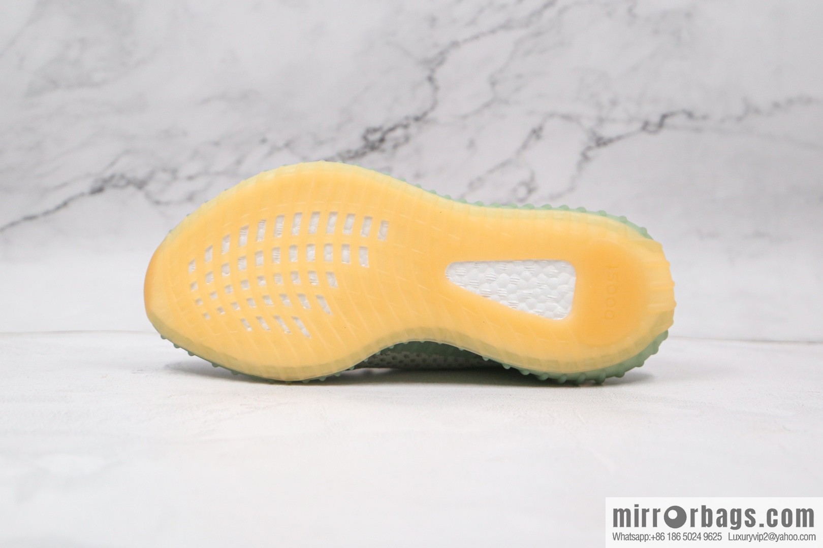 Coconut 350 V2 A version, cantaloupe gypsy sneakers