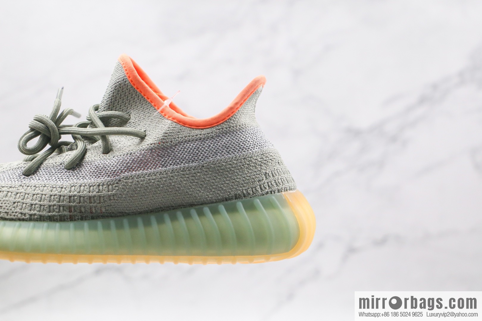 Coconut 350 V2 A version, cantaloupe gypsy sneakers