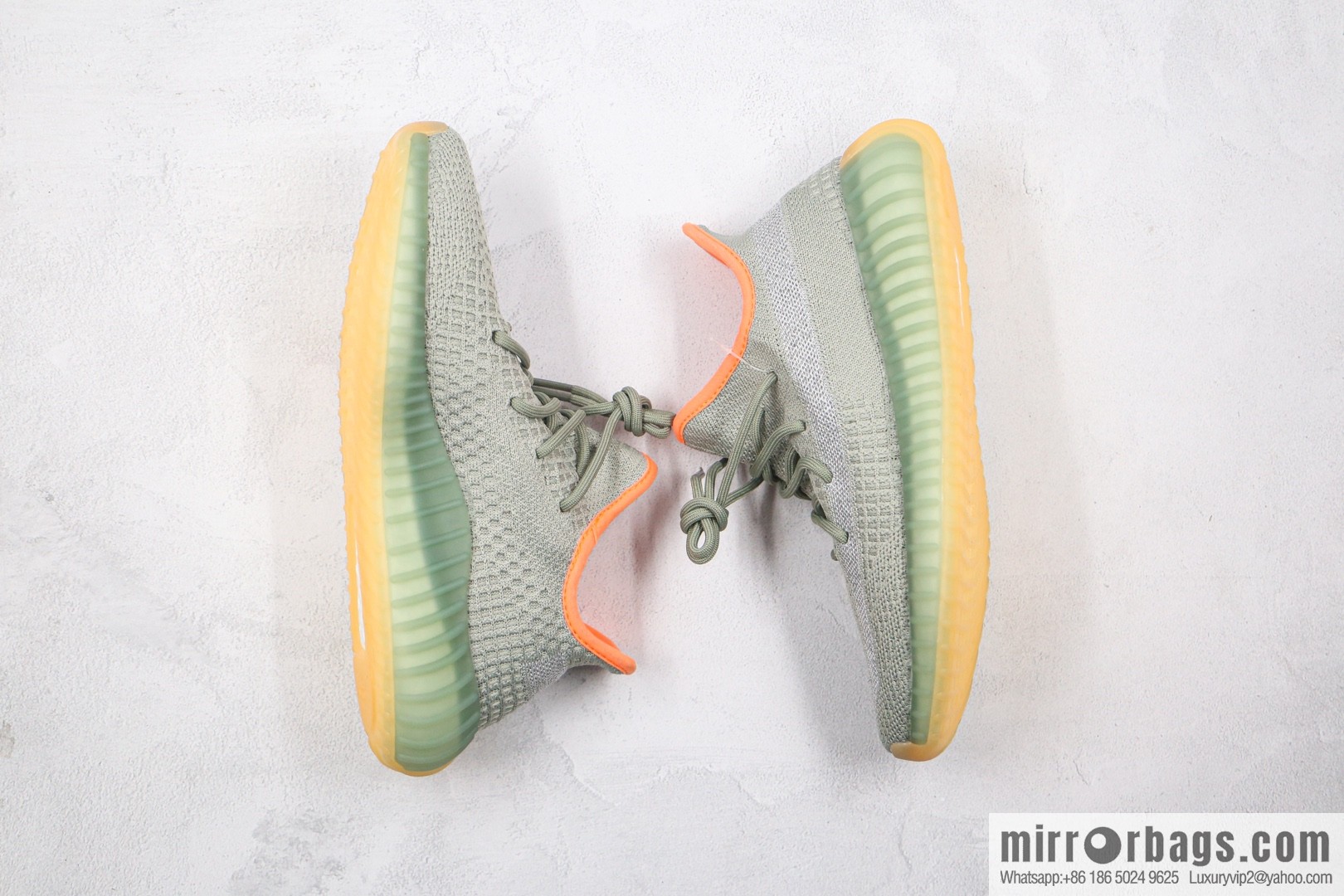Coconut 350 V2 A version, cantaloupe gypsy sneakers