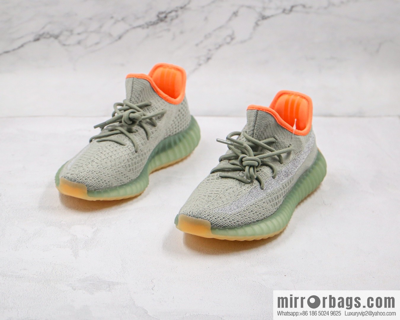 Coconut 350 V2 A version, cantaloupe gypsy sneakers