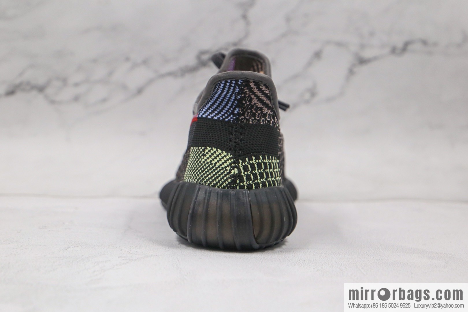 Coconut 350 V2 A version, black and red gypsy sneakers