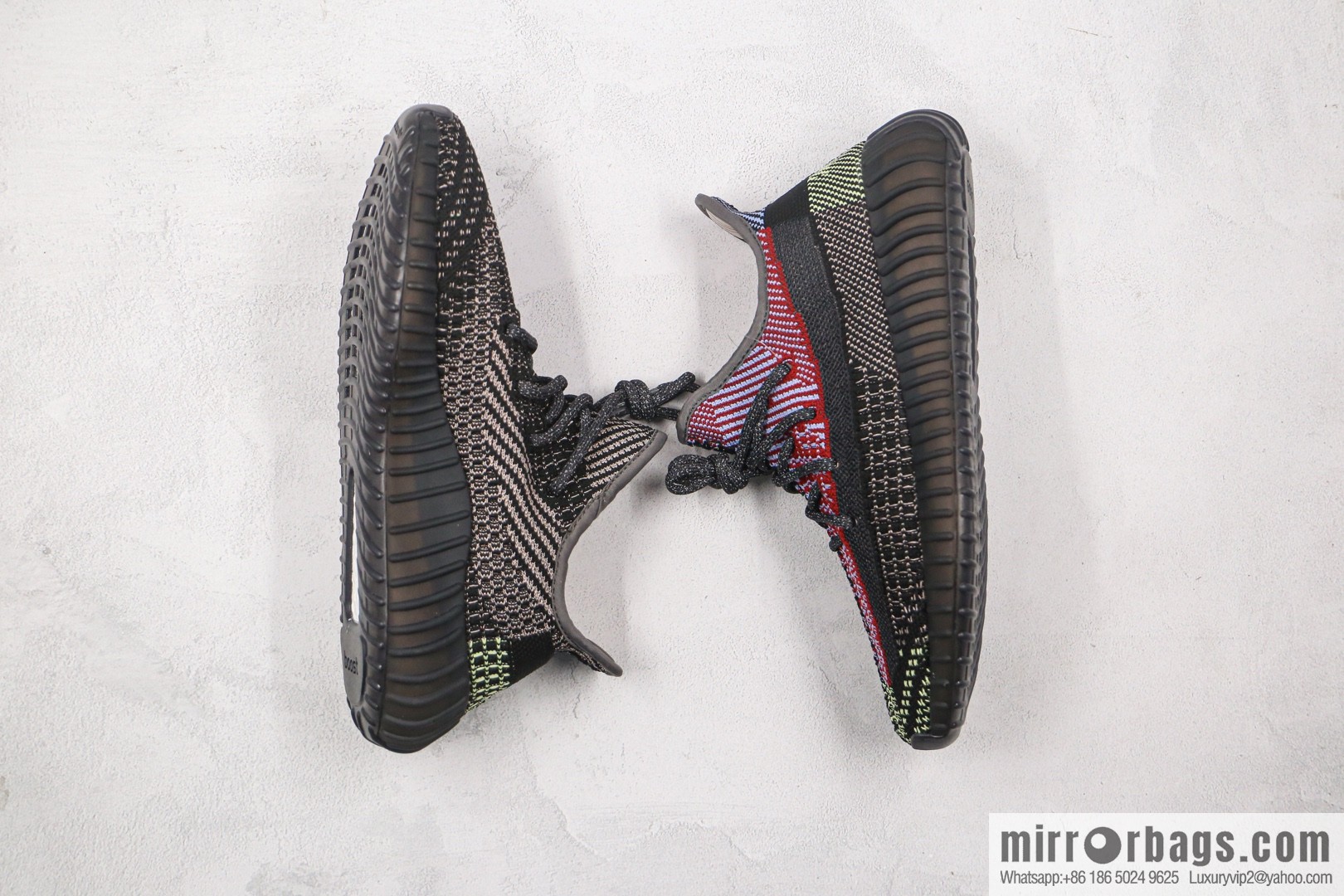 Coconut 350 V2 A version, black and red gypsy sneakers