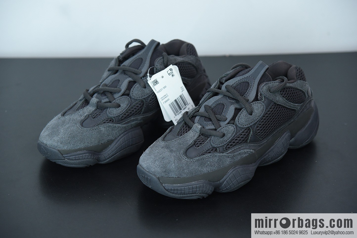 L00J6 top tested version yeezy coconut 500 pure black, item number: F36640