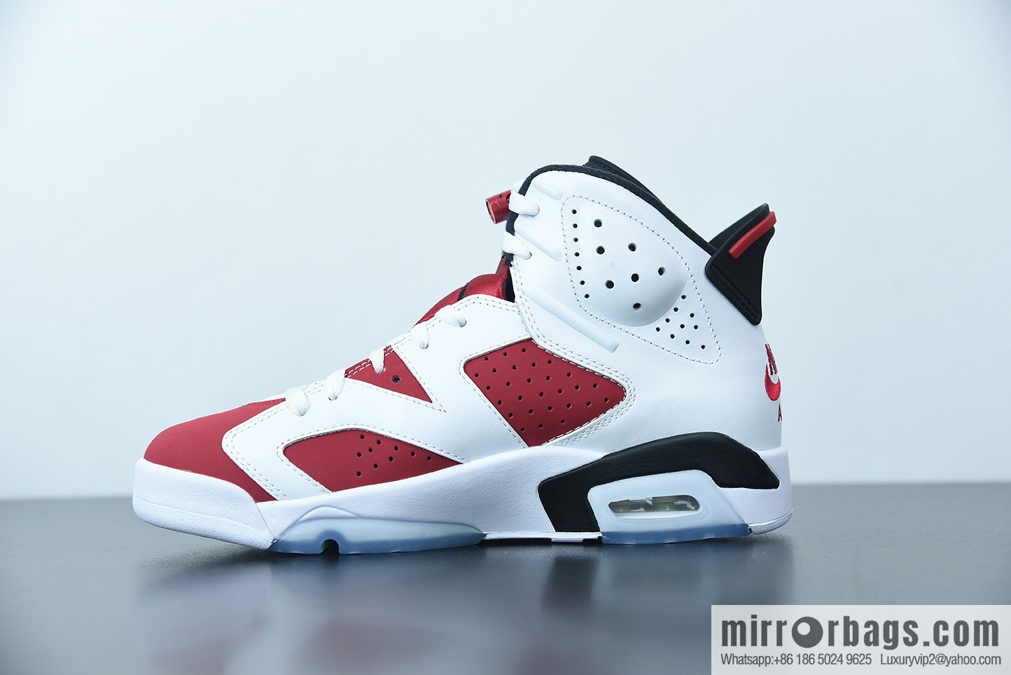 Air Jordan 6 AJ6 2021 re-engraved, high-top basketball shoes, rouge white and red, item number CT8529-106
