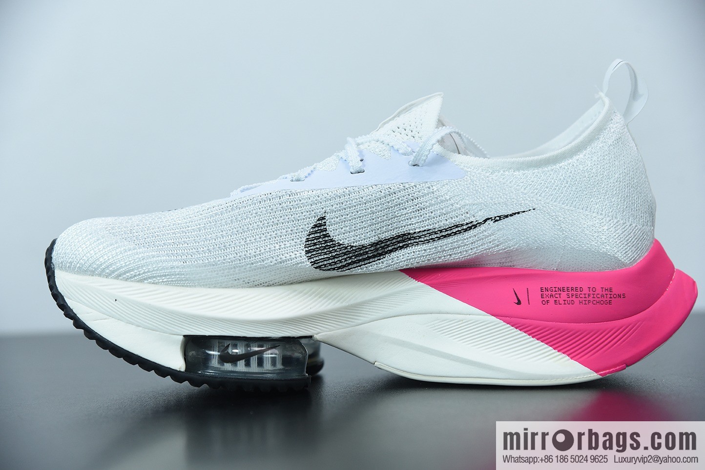 NK Air Zoom Alphafly NEXT% air unit marathon, pink and white Unisex sneakers of the same style, item number: DD8877-100