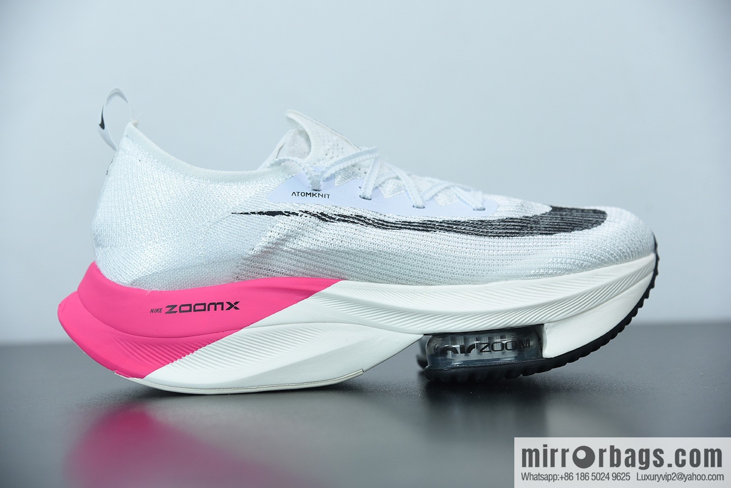 NK Air Zoom Alphafly NEXT% air unit marathon, pink and white Unisex sneakers of the same style, item number: DD8877-100