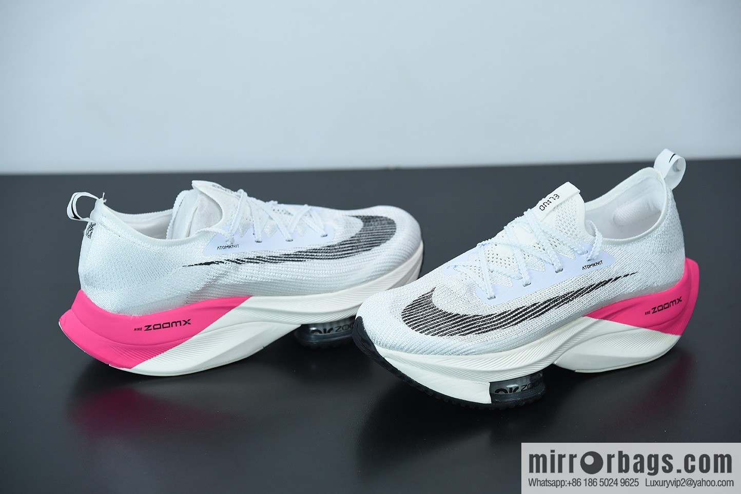 NK Air Zoom Alphafly NEXT% air unit marathon, pink and white Unisex sneakers of the same style, item number: DD8877-100