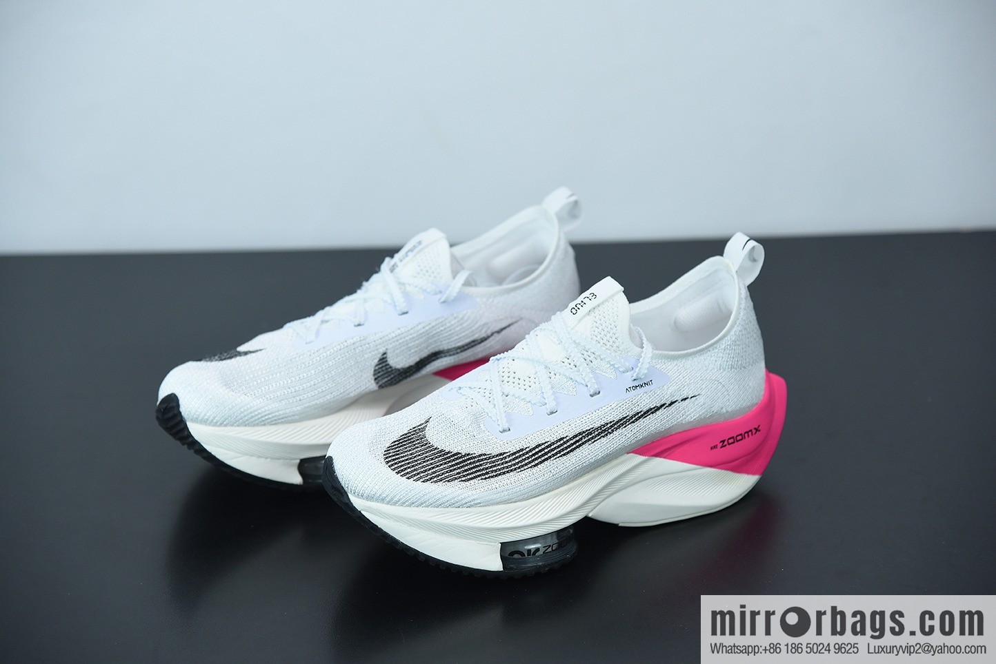 NK Air Zoom Alphafly NEXT% air unit marathon, pink and white Unisex sneakers of the same style, item number: DD8877-100