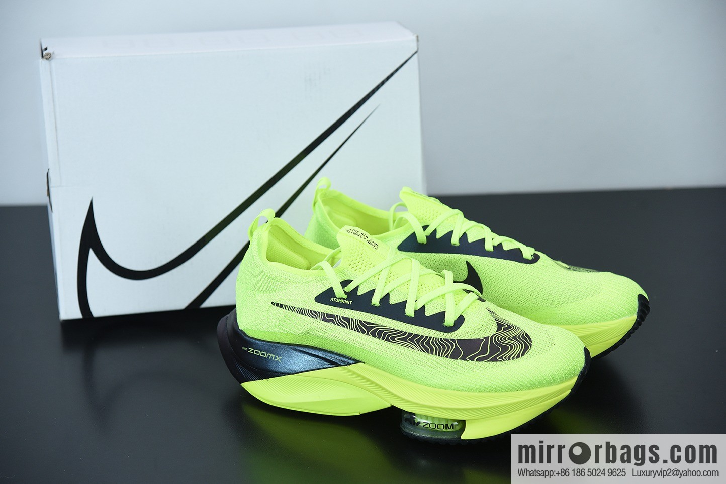 NK Air Zoom Alphafly NEXT% air unit marathon, black and green Unisex sneakers of the same style, item number: DC5238-702