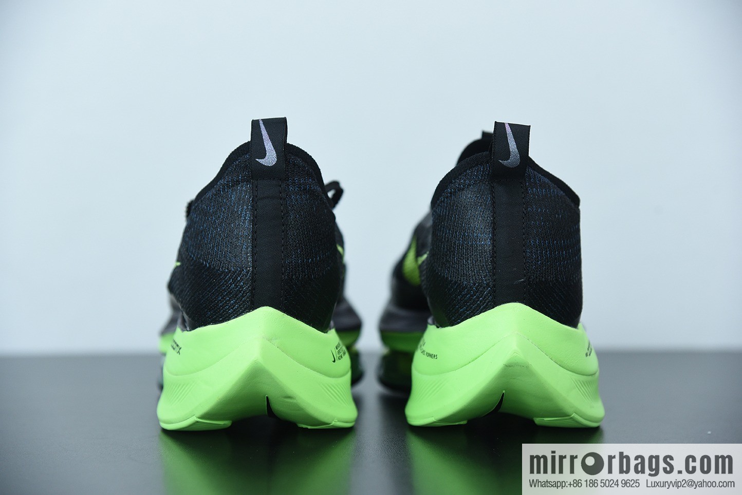NK Air Zoom Alphafly NEXT% air unit marathon, black and green Unisex sneakers of the same style, item number: CI9925-400.