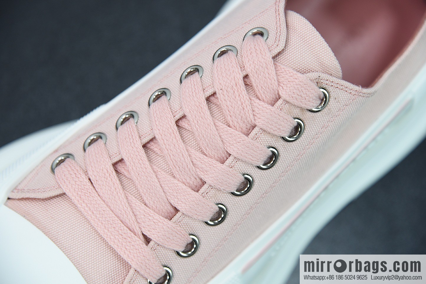 Alexander McQueen/Alexander McQueen muffin shoes platform heightening canvas shoes Y07H5