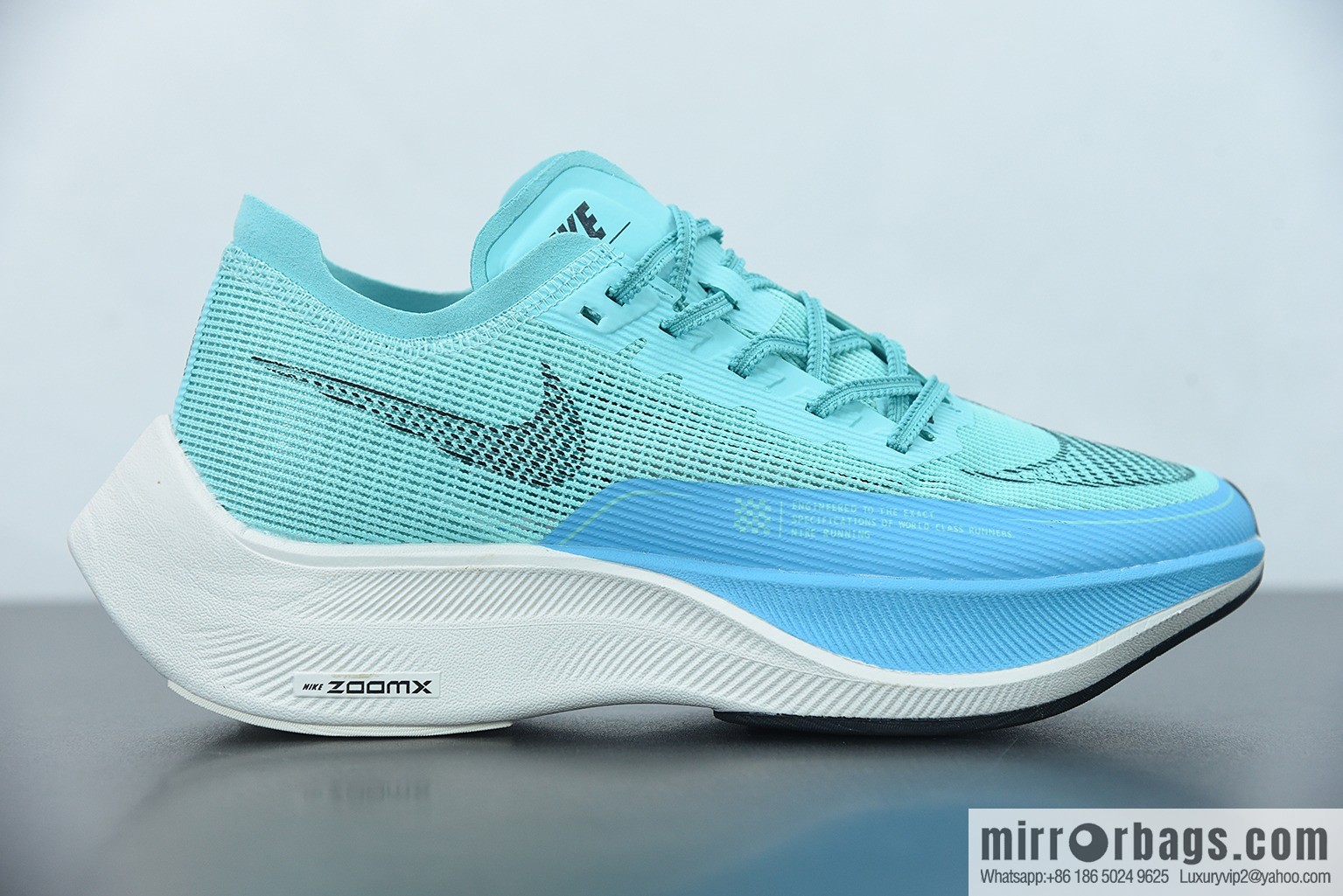 Nk ZoomX Vaporfly NEXT% 2 marathon knit breathable sports shoes, blue, item number: CU4111-300