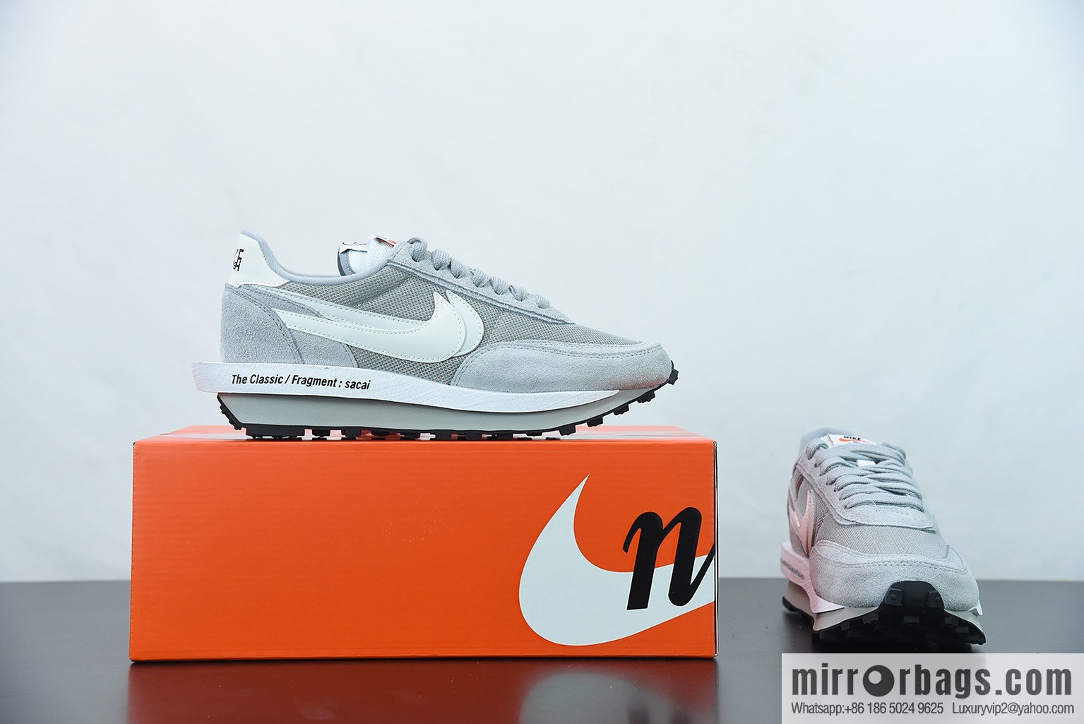 T00C5 Fragment Design x Sacai x LDWaffle catwalk casual sneakers Part Number: DH2684-001