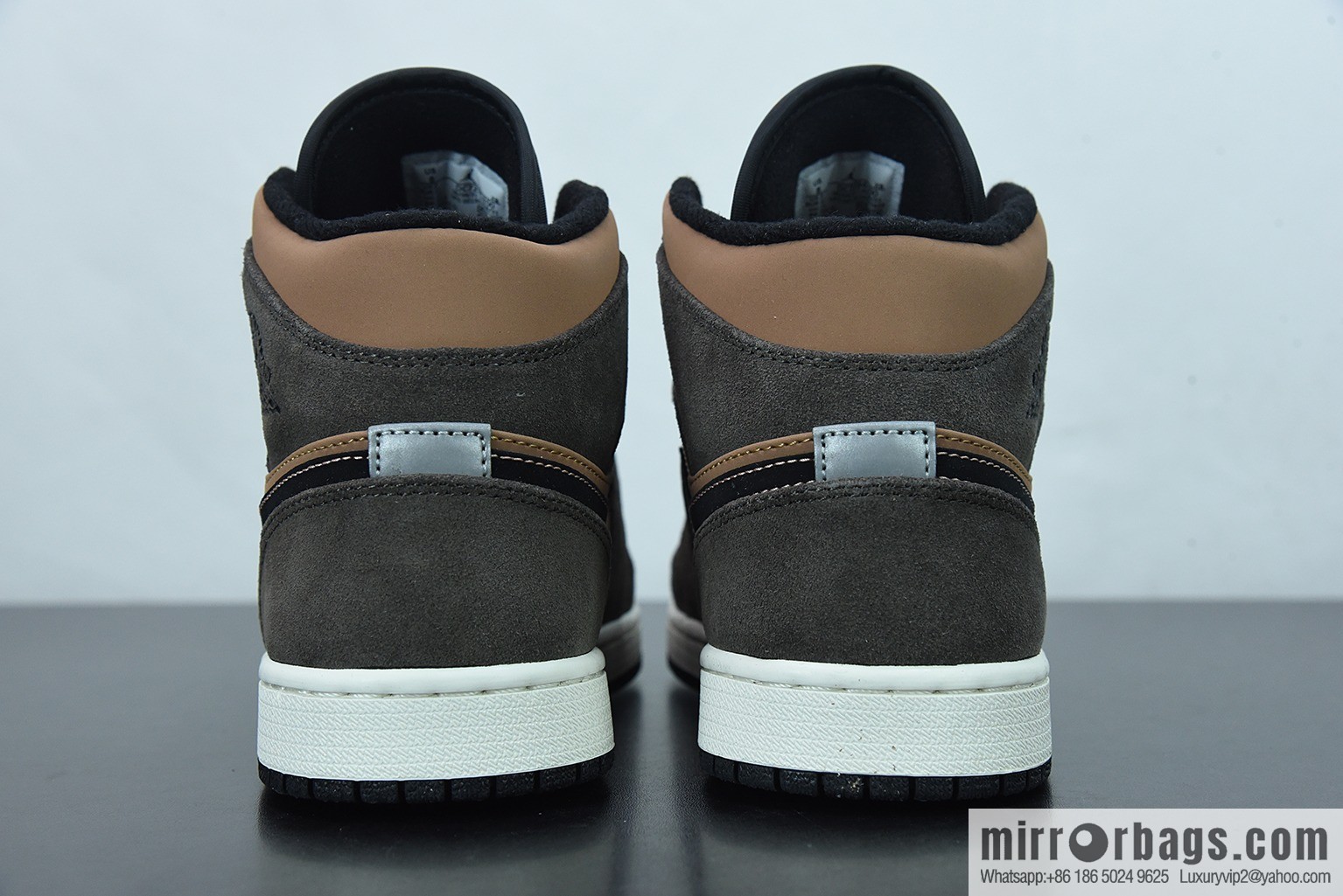 Air Jordan 1 Mid AJ1 Joe 1 chocolate brown Chinese culture basketball shoes, item number: DC7294-200
