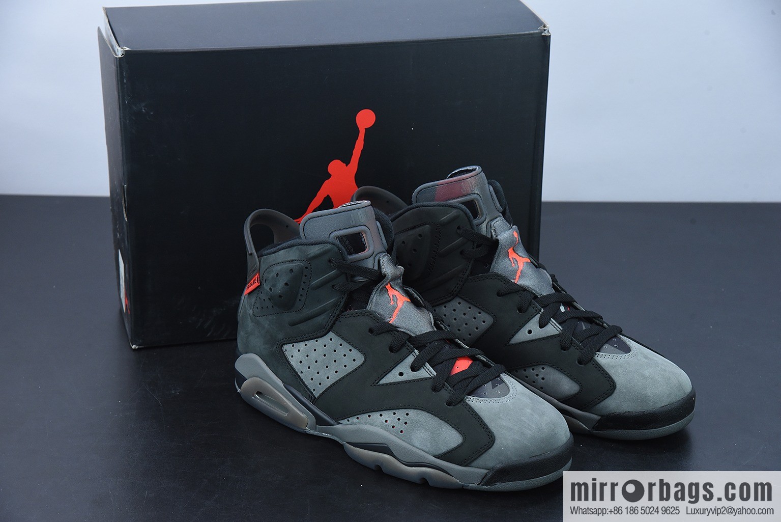0H0G6 pure original version PSG x Air Jordan 6 Retro AJ6 Joe 6 big Paris men's basketball shoes CK1229-001