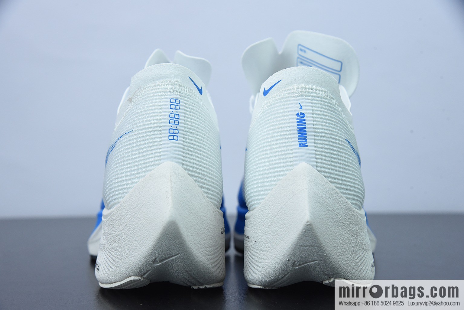 Nk ZoomX Vaporfly NEXT% 2 marathon knit breathable sports shoes, white and blue CU4111-102