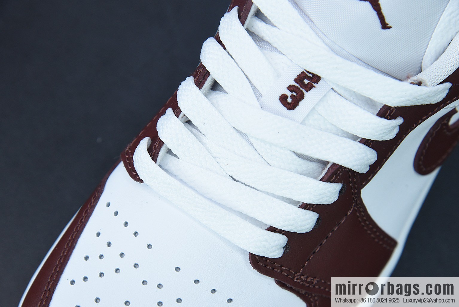 0D9D3 inspected version AJ1 Low Joe 1 burgundy white, low top basketball shoes DC0774-116