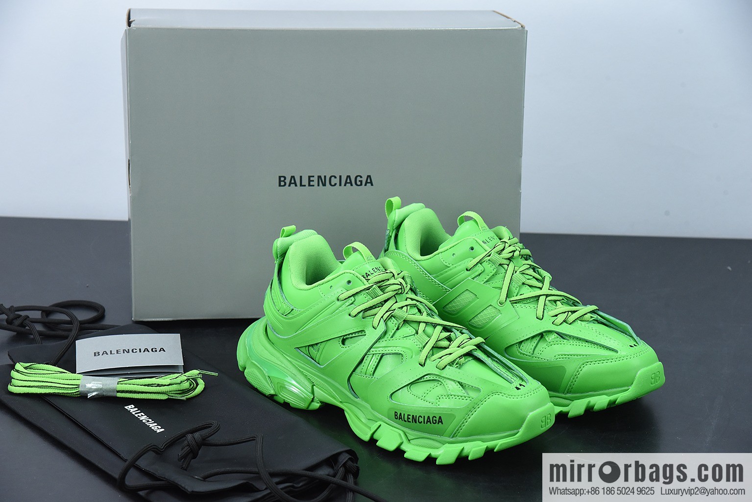 Balenciaga Triple S Green Outdoor Daddy Shoes