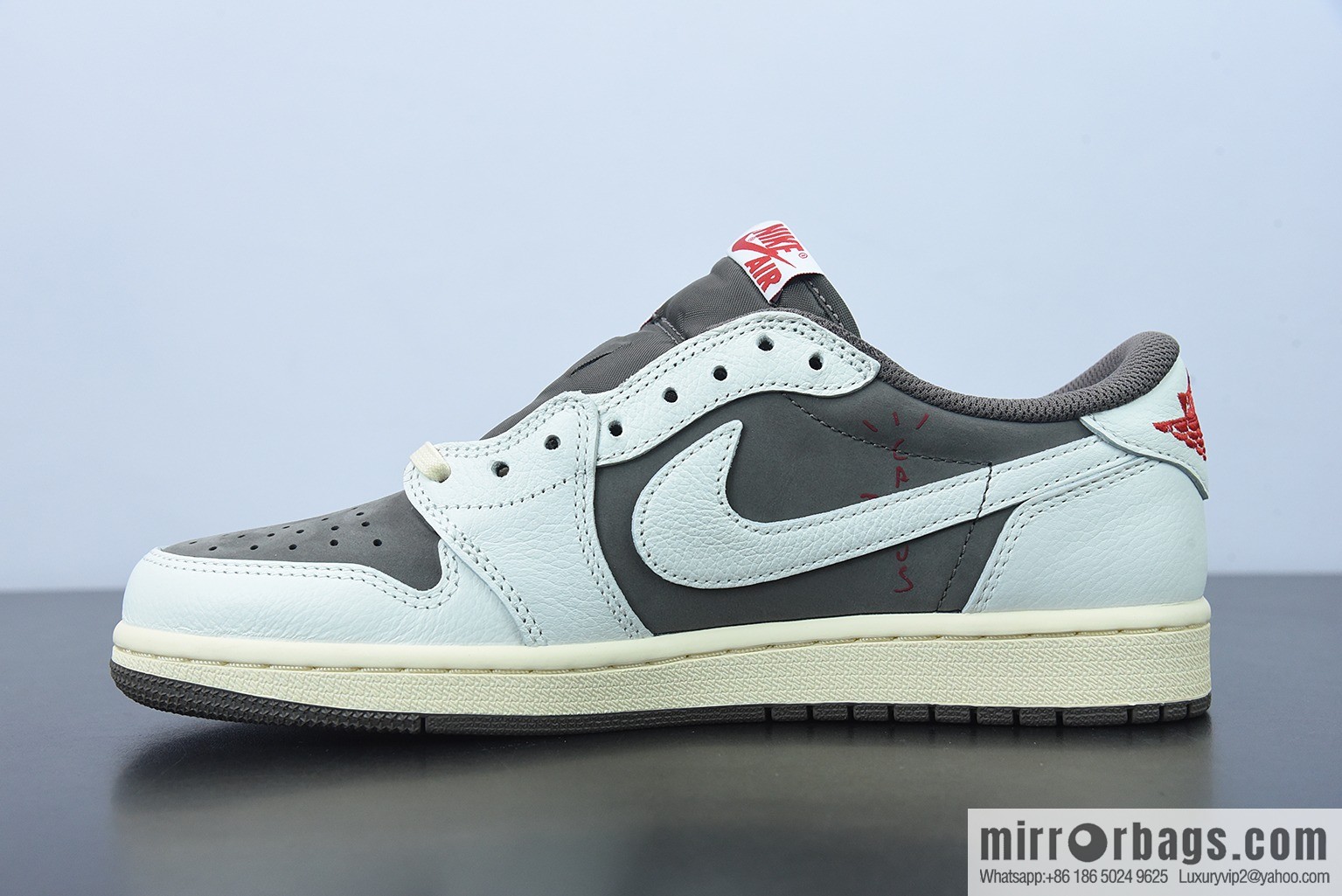 0H2K6 Pure Original Travis Scott x AJ1 Low OG SP TS Joint White Brown Barb Low Top DM7866-162