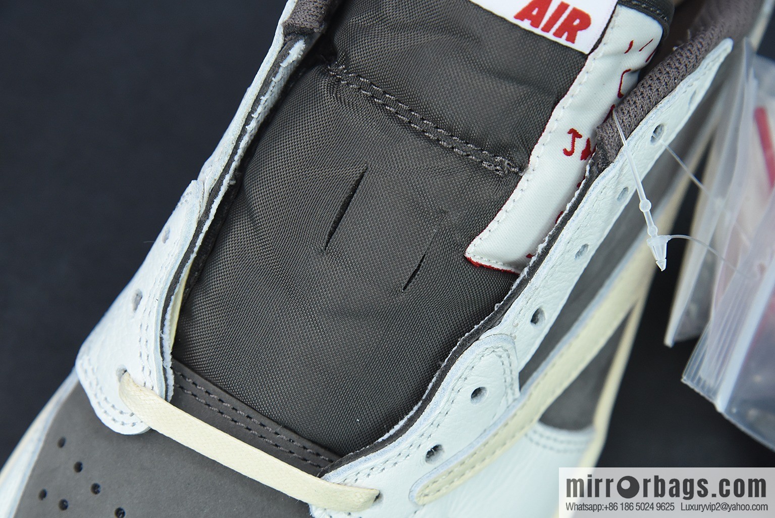 0H2K6 Pure Original Travis Scott x AJ1 Low OG SP TS Joint White Brown Barb Low Top DM7866-162