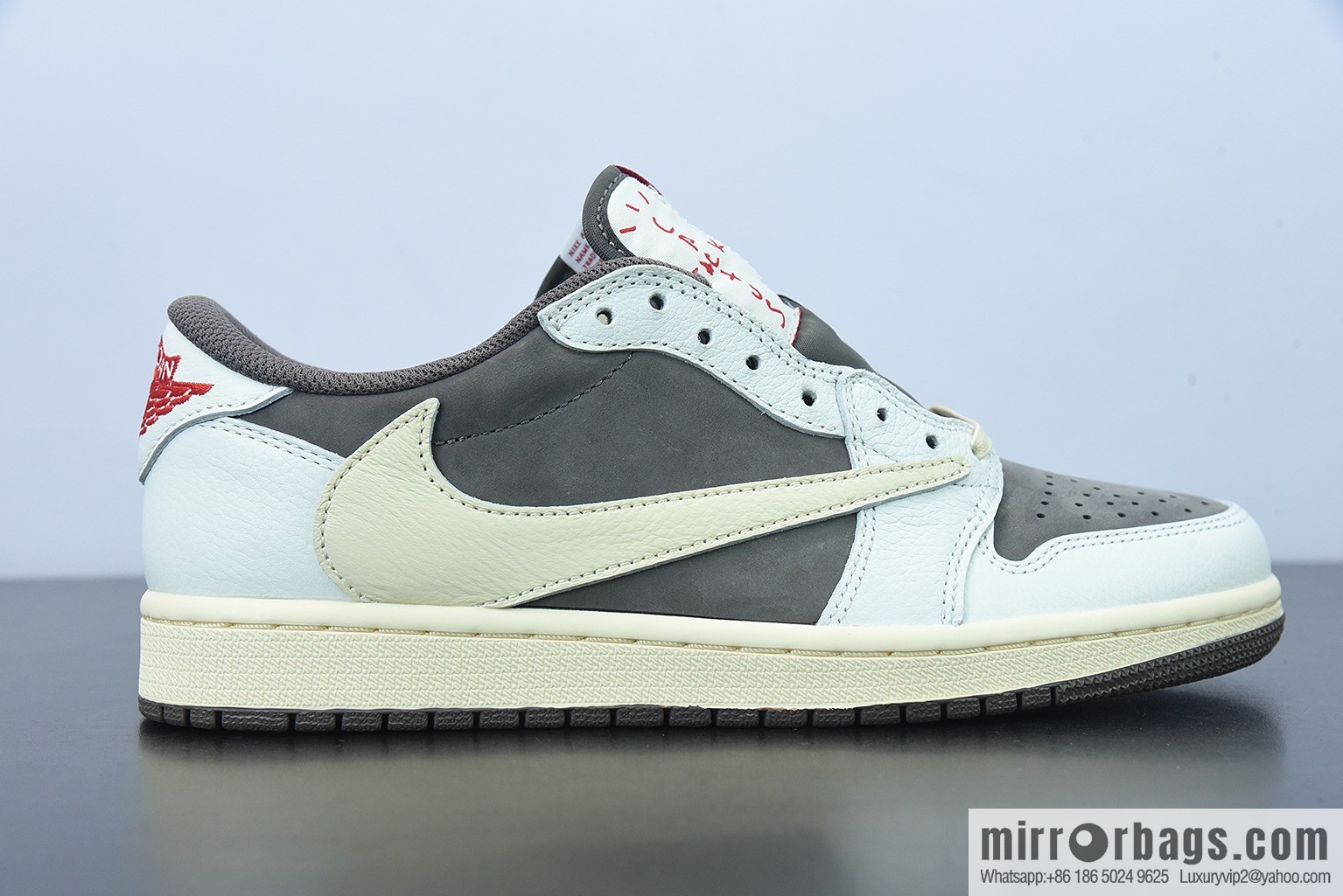 0H2K6 Pure Original Travis Scott x AJ1 Low OG SP TS Joint White Brown Barb Low Top DM7866-162