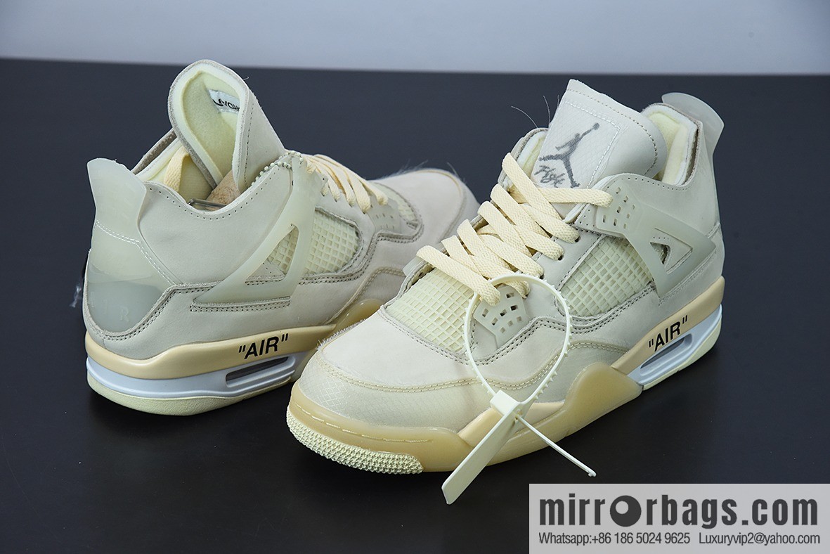 H09N3 Off-white x Air Jordan 4 AJ4 Joe 4 OW joint AJ4 Joe 4 culture basketball shoes, item number: CV9388-001