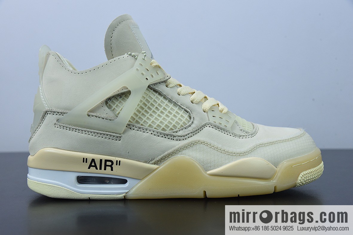 H09N3 Off-white x Air Jordan 4 AJ4 Joe 4 OW joint AJ4 Joe 4 culture basketball shoes, item number: CV9388-001