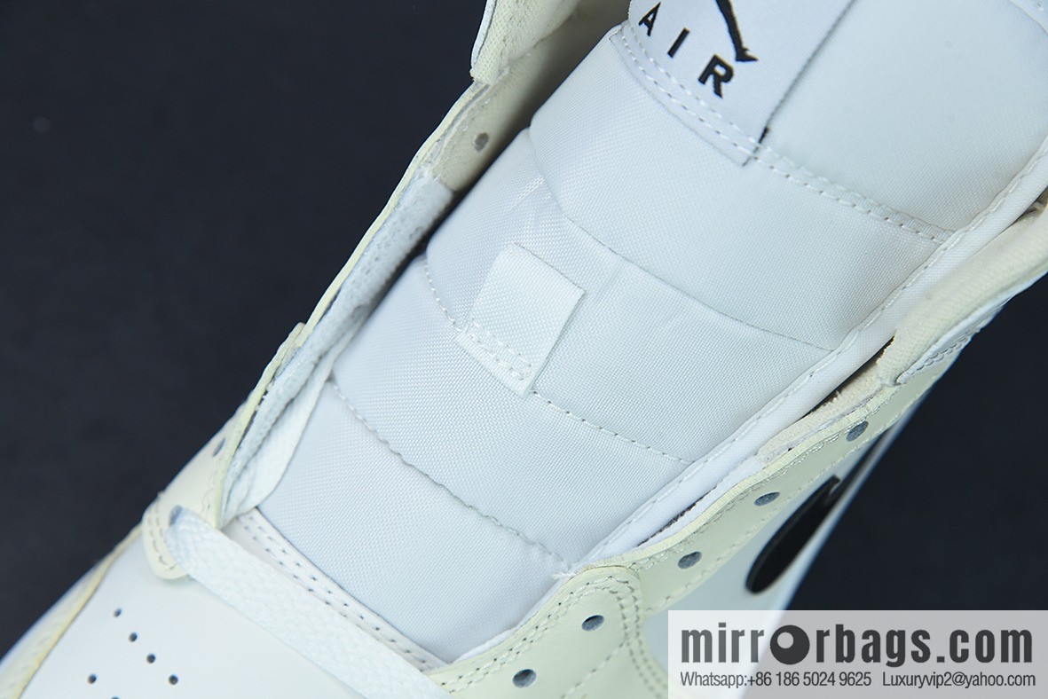 Air Jordan 1 Mid AJ1 Joe 1 milk white coconut milk, Zhongbang basketball shoes, item number: BQ6472-121