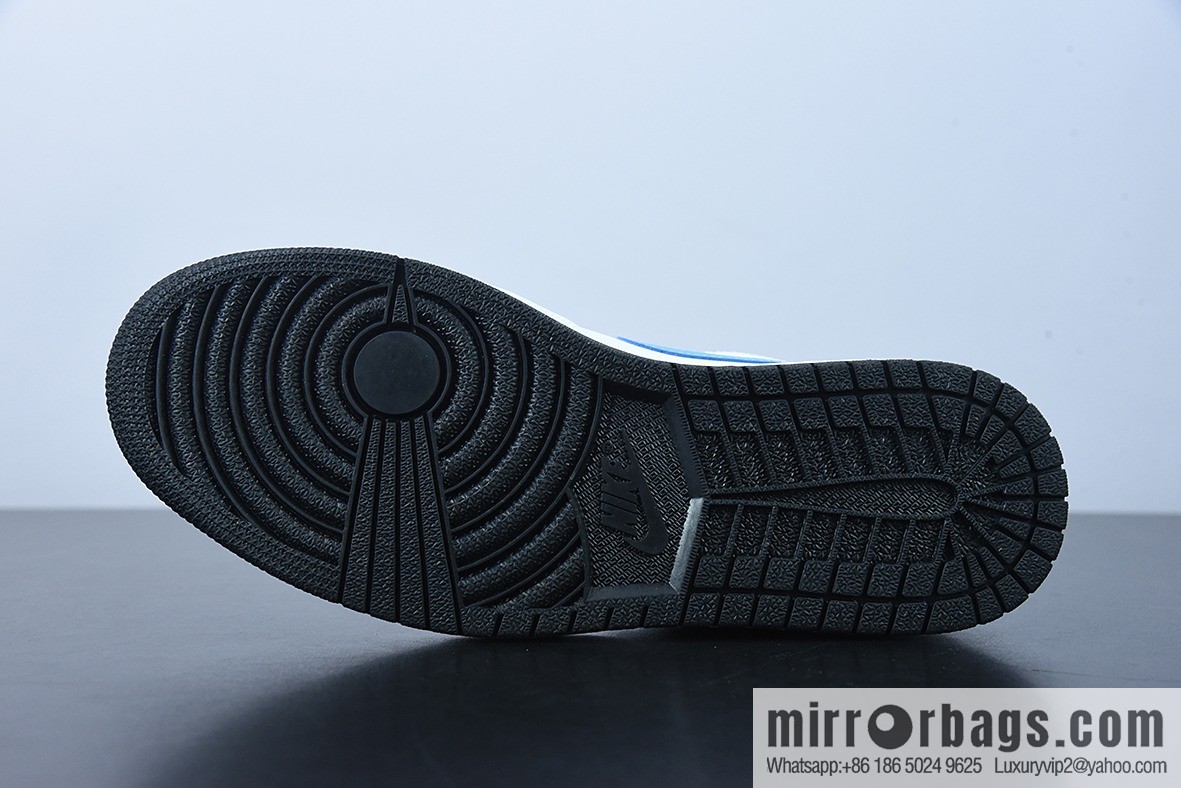 Air Jordan 1 University Blue AJ1low low top black and white blue basketball shoes item number: DC0774-041