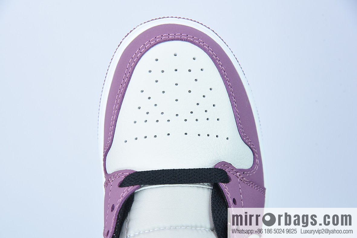 NK Air Jordan 1 Mid AJ1 Joe 1 culture basketball shoes, berry powder, item number: DC7267-500
