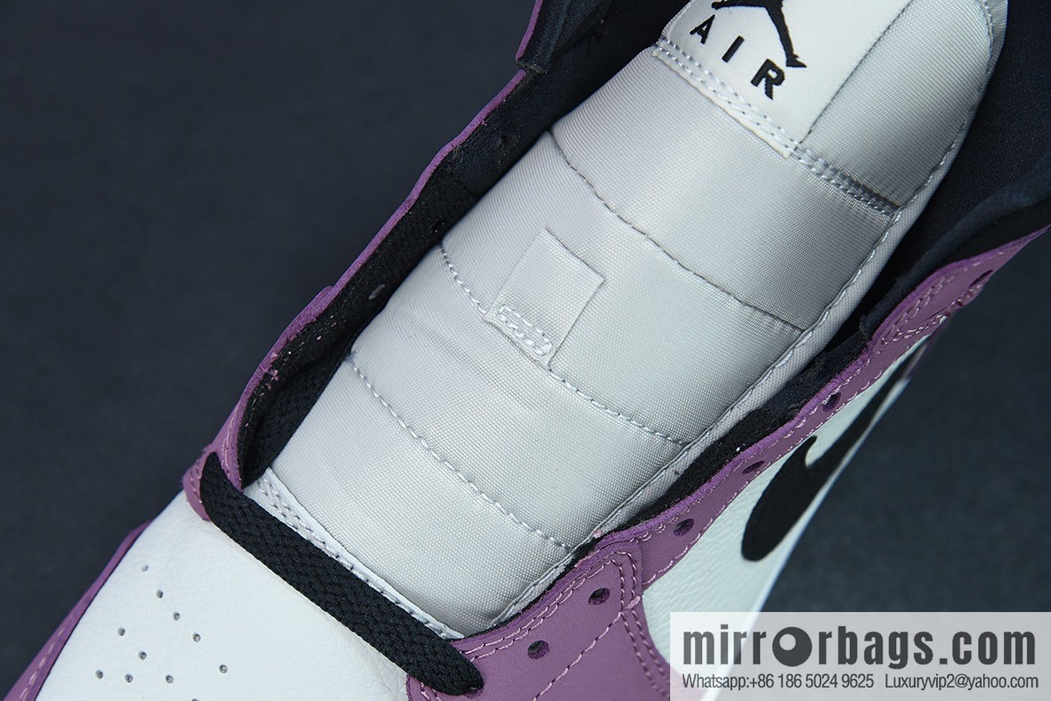 NK Air Jordan 1 Mid AJ1 Joe 1 culture basketball shoes, berry powder, item number: DC7267-500
