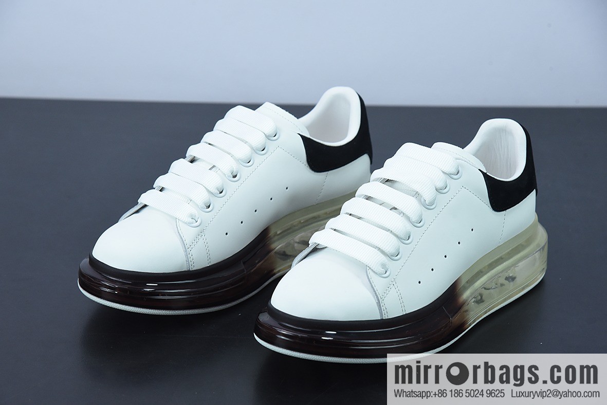 Alexander McQueen Air Cushion Sneaker low-top fashion platform casual air unit sports white shoes