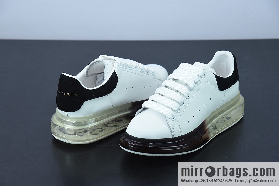 Alexander McQueen Air Cushion Sneaker low-top fashion platform casual air unit sports white shoes