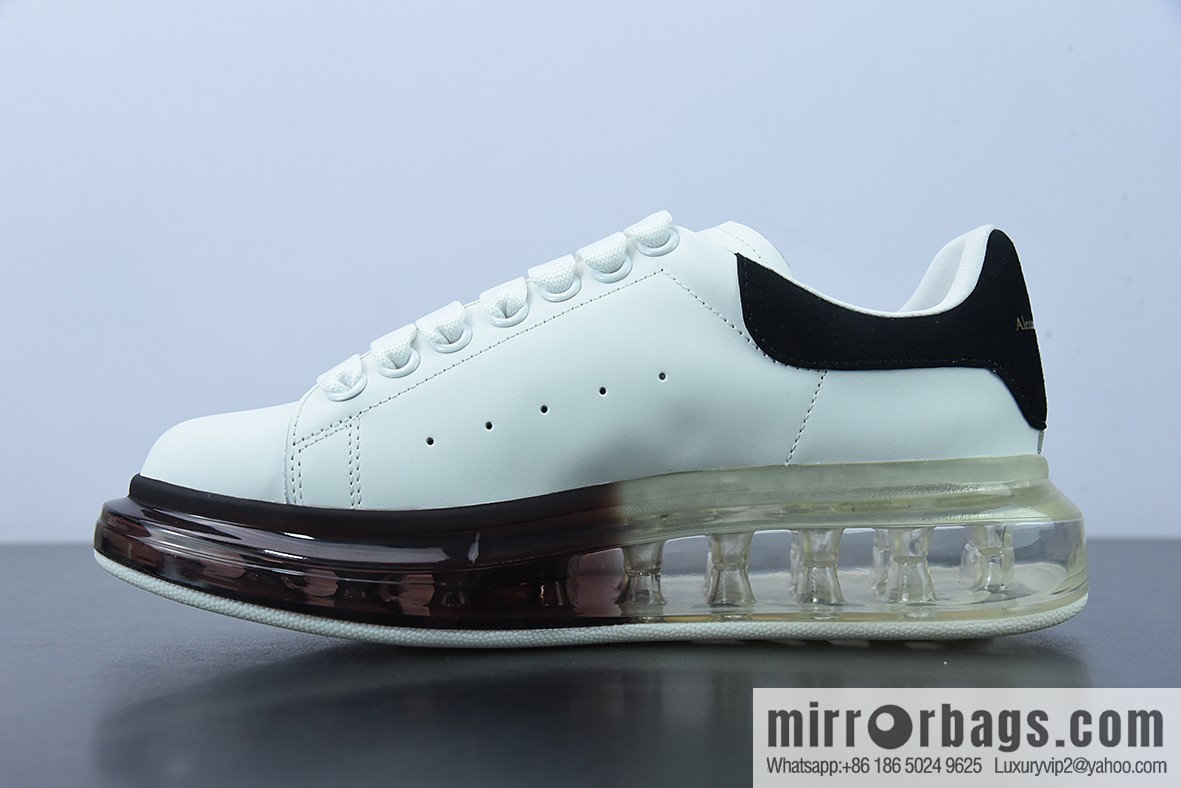 Alexander McQueen Air Cushion Sneaker low-top fashion platform casual air unit sports white shoes