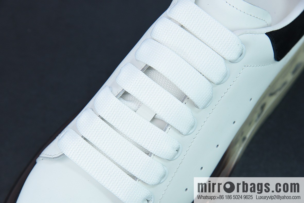 Alexander McQueen Air Cushion Sneaker low-top fashion platform casual air unit sports white shoes