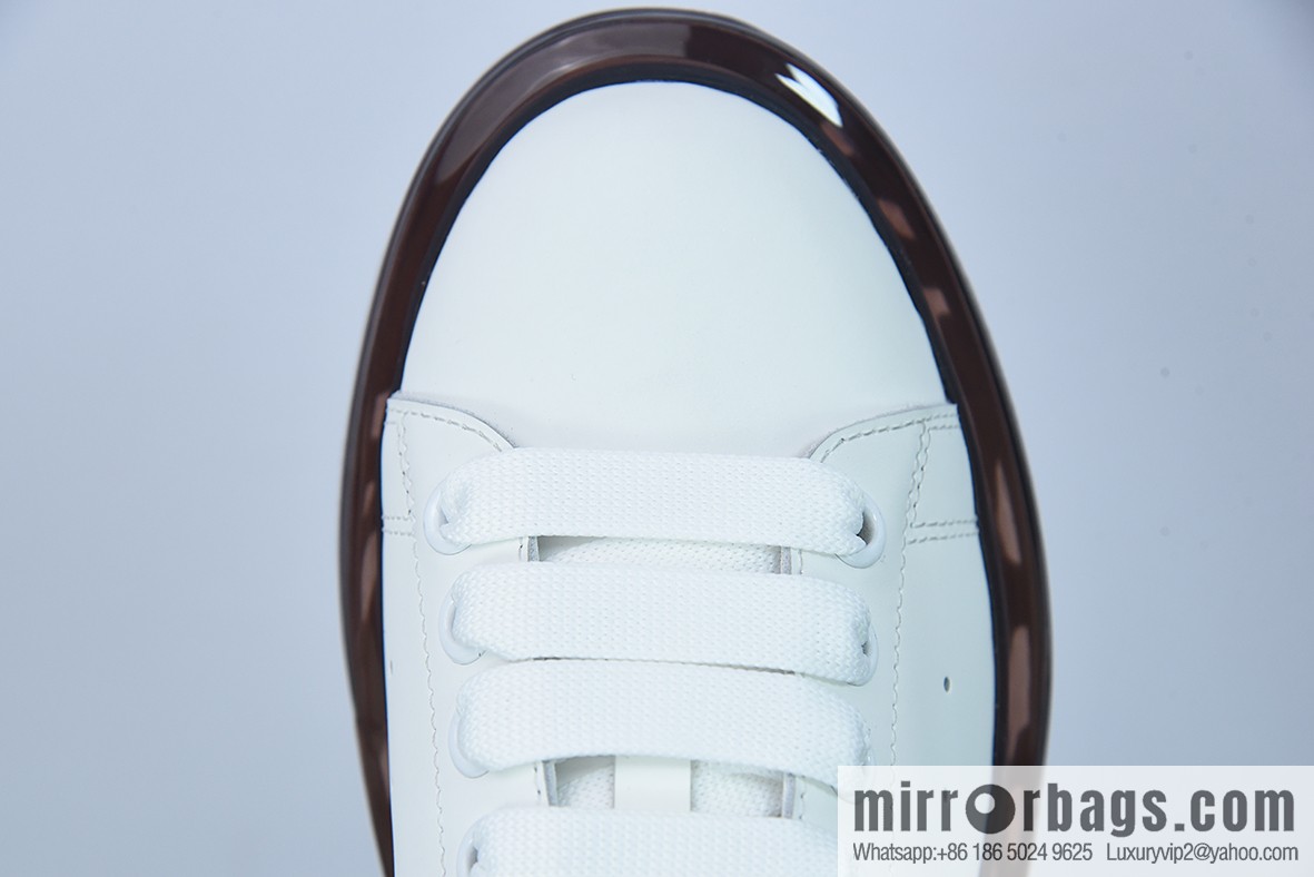 Alexander McQueen Air Cushion Sneaker low-top fashion platform casual air unit sports white shoes