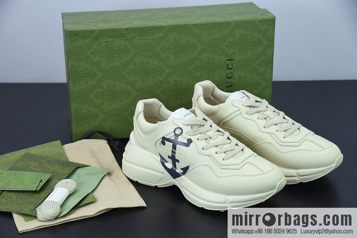 G05H6 Gucci Rhyton Vintage Trainer Sneaker Gucci Daddy Shoes