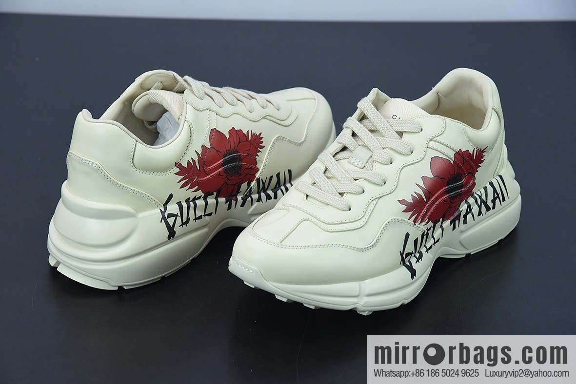 G05H6 Gucci Rhyton Vintage Trainer Sneaker Gucci Daddy Shoes