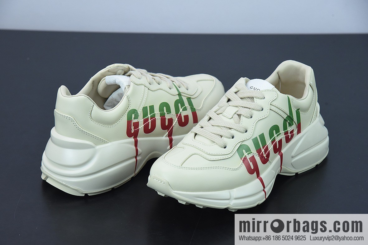 G05H6 Gucci Rhyton Vintage Trainer Sneaker Gucci Daddy Shoes